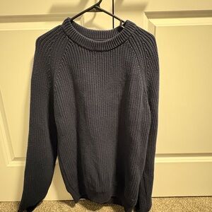 Quince Men's Deep Blue Crewneck Sweater